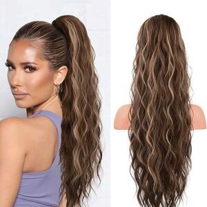 20 in Drawstring Ponytail Curly Hair Extension 6H12 # NEW